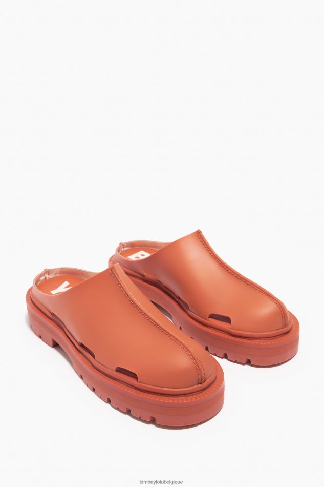 chaussures Bimba Y Lola sabot effet caoutchouc orange HV4486599