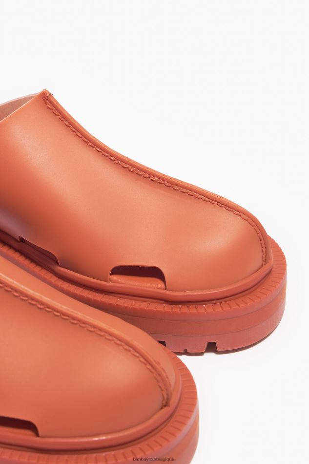 chaussures Bimba Y Lola sabot effet caoutchouc orange HV4486599