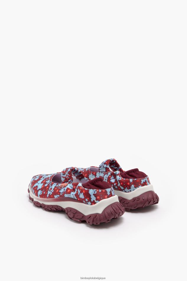 chaussures Bimba Y Lola ballerine de coureur de pulpo pleine de fleurs bleu HV4486548