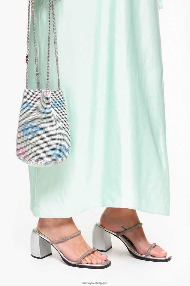 chaussures Bimba Y Lola sandale à talon argent HV4486576