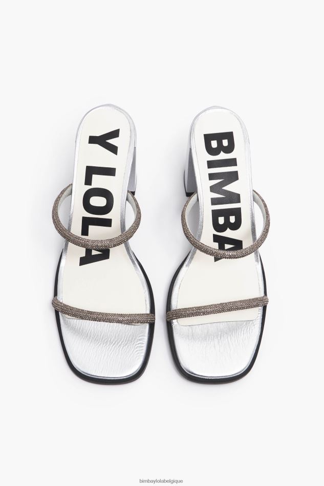 chaussures Bimba Y Lola sandale à talon argent HV4486576