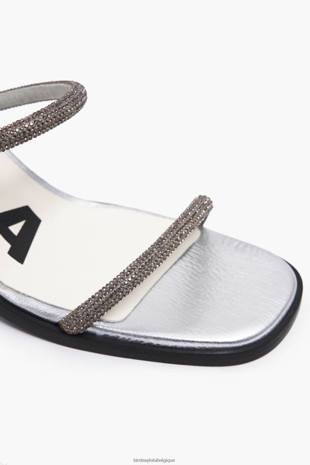 chaussures Bimba Y Lola sandale à talon argent HV4486576