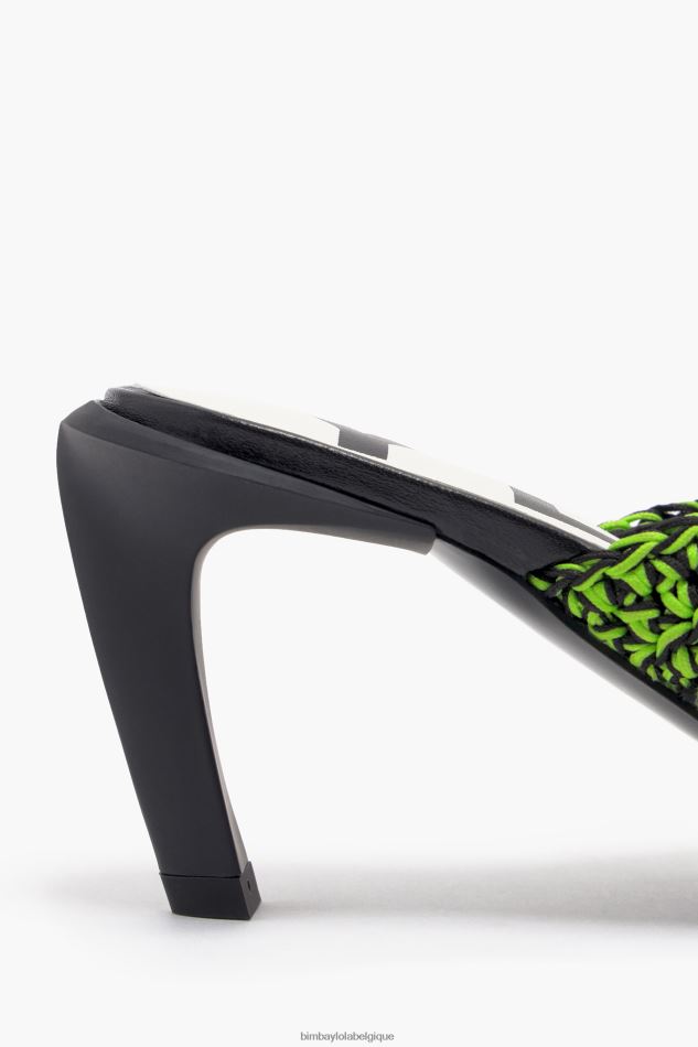 chaussures Bimba Y Lola sandale à talon crochet vert HV4486585