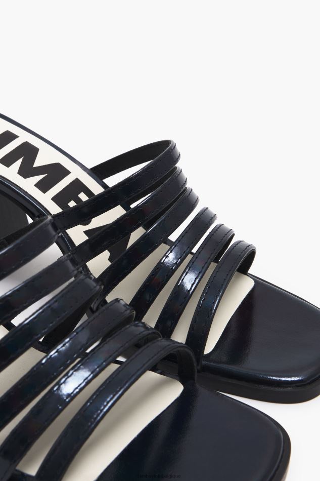 chaussures Bimba Y Lola sandale à talon en cuir noir HV4486575