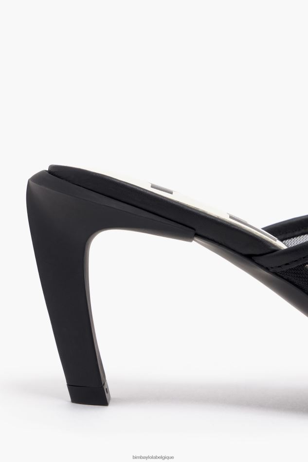 chaussures Bimba Y Lola sandale à talon en maille noir HV4486586