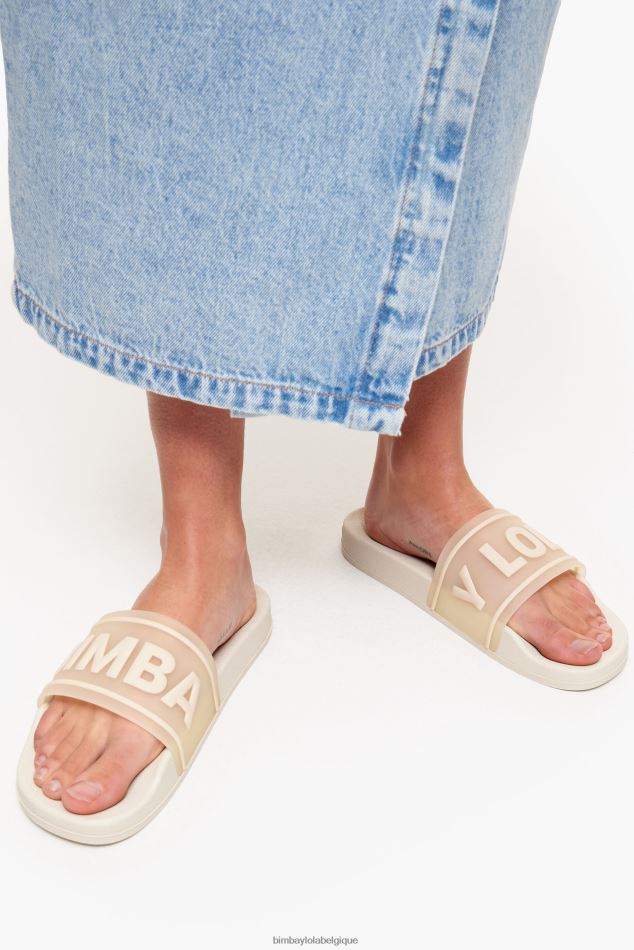 chaussures Bimba Y Lola tongs à logo blanc HV4486591