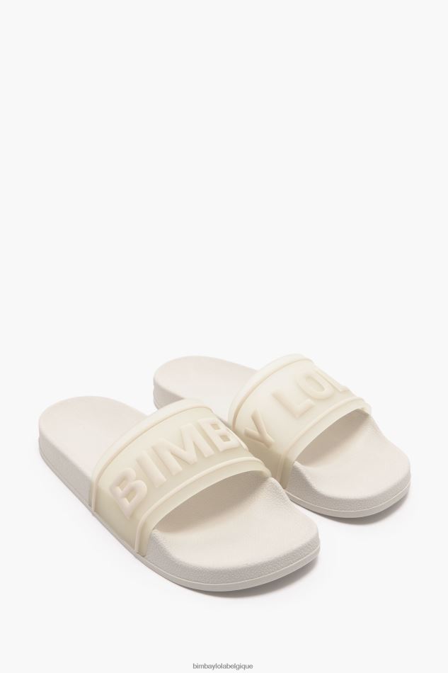 chaussures Bimba Y Lola tongs à logo blanc HV4486591