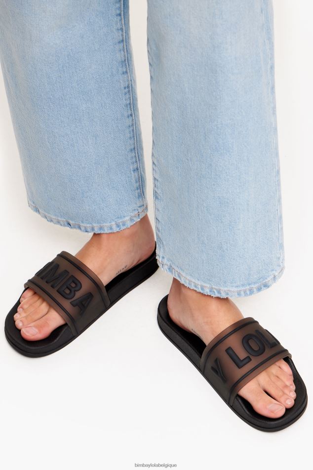 chaussures Bimba Y Lola tongs à logo noir HV4486590