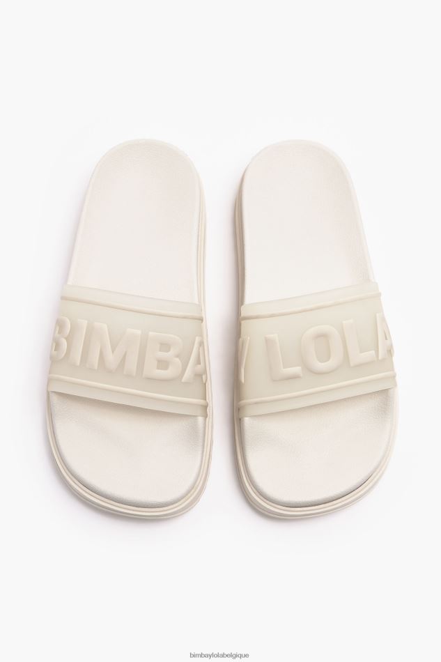 chaussures Bimba Y Lola tongs à plateforme et logo blanc HV4486587