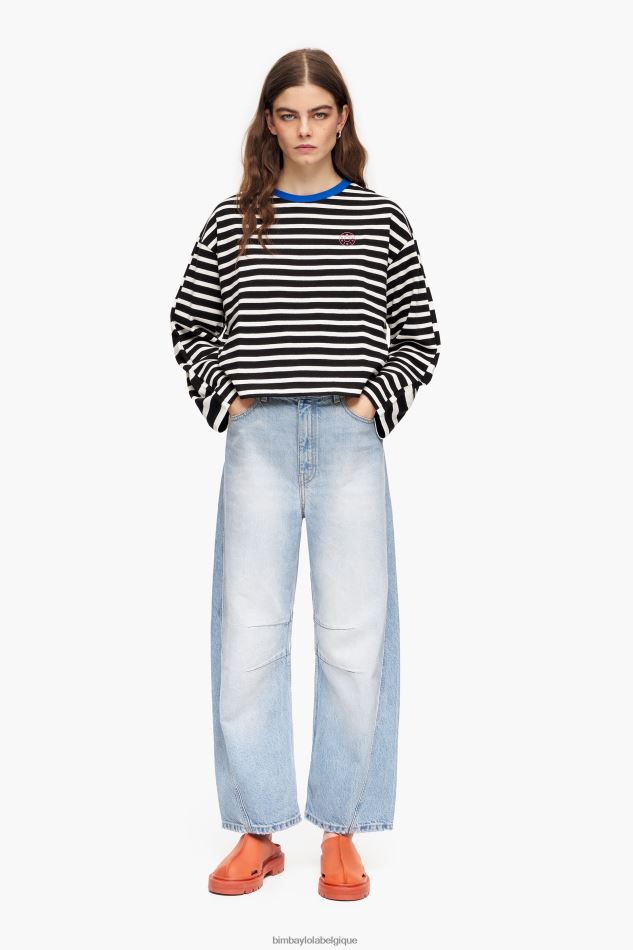 vêtements Bimba Y Lola baril - jean droit bleu clair HV4486515