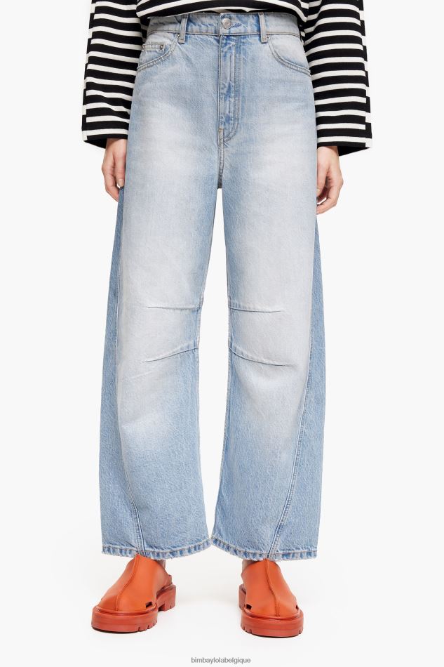 vêtements Bimba Y Lola baril - jean droit bleu clair HV4486515