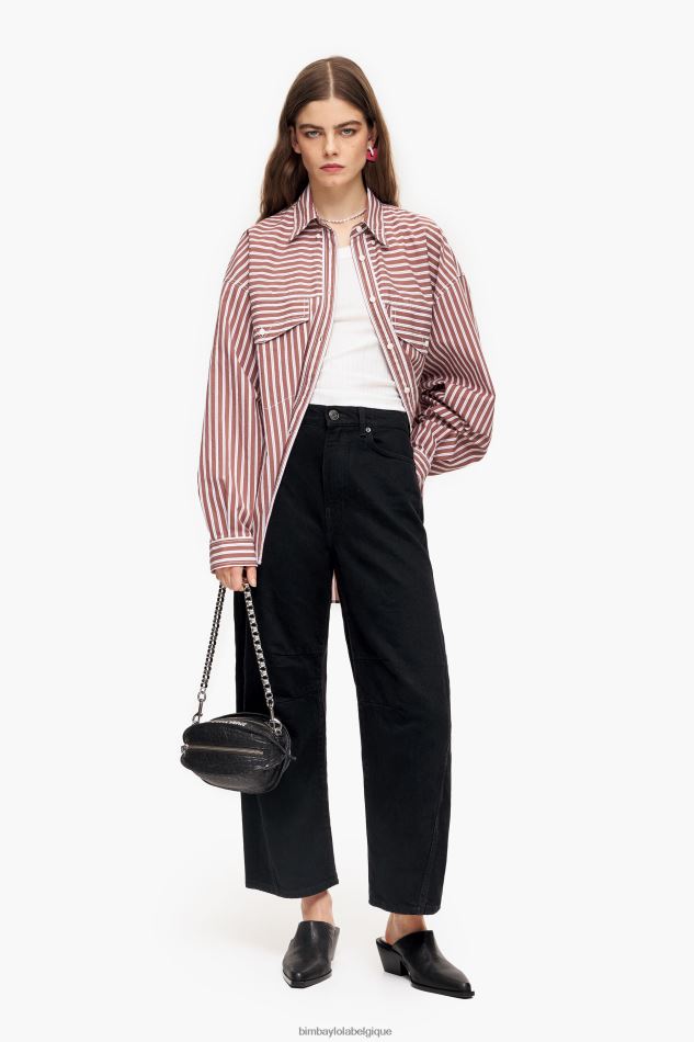 vêtements Bimba Y Lola baril - jean droit noir HV4486517