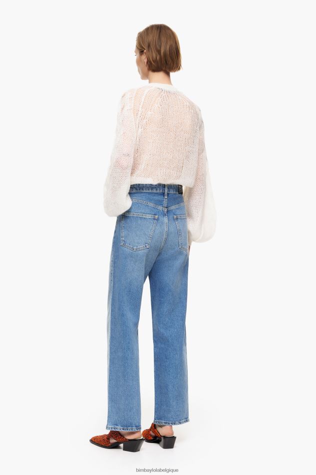 vêtements Bimba Y Lola coupe droite - jean droit bleu moyen HV4486454