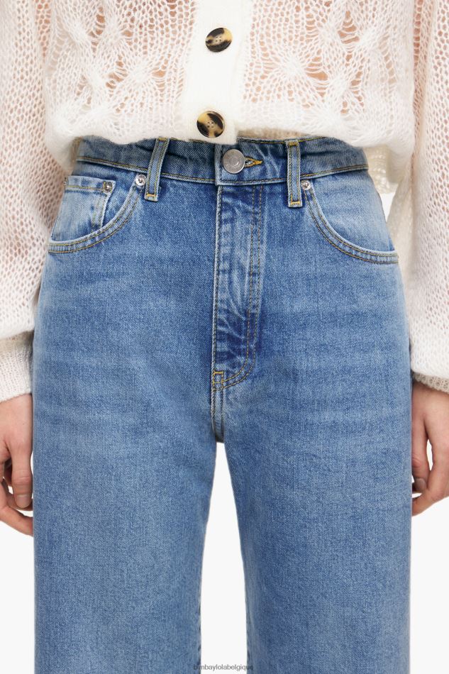 vêtements Bimba Y Lola coupe droite - jean droit bleu moyen HV4486454