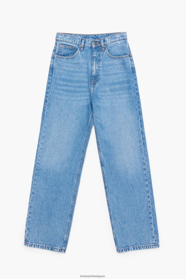 vêtements Bimba Y Lola coupe droite - jean droit bleu moyen HV4486454