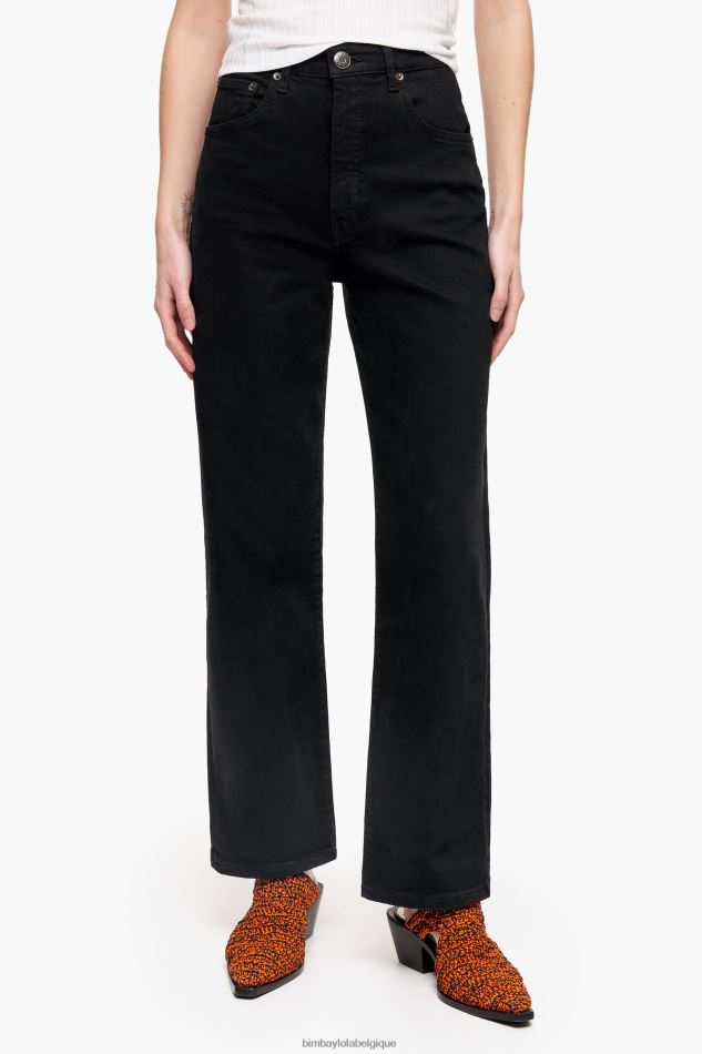 vêtements Bimba Y Lola coupe droite - jean droit noir HV4486531