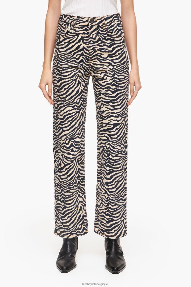 vêtements Bimba Y Lola coupe droite - jean droit tigre HV4486530