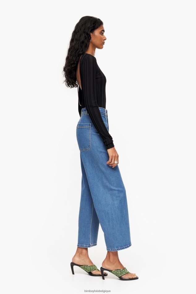 vêtements Bimba Y Lola culotte - jean taille haute bleu HV4486445