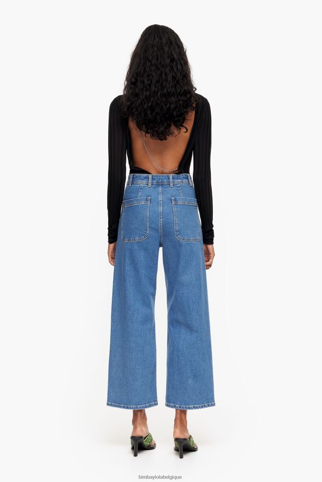 vêtements Bimba Y Lola culotte - jean taille haute bleu HV4486445