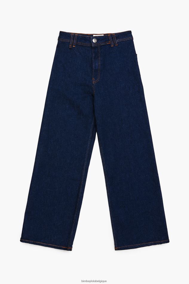 vêtements Bimba Y Lola culotte - jean taille haute bleu foncé HV4486442