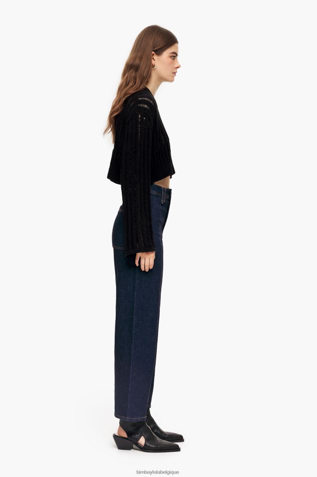 vêtements Bimba Y Lola culotte - jean taille haute bleu foncé HV4486524