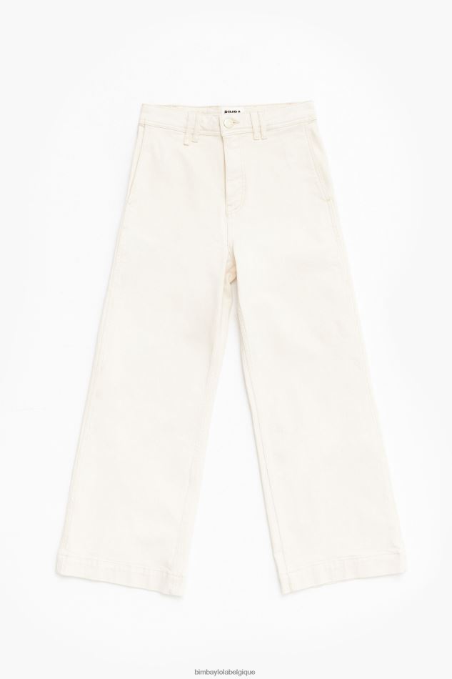 vêtements Bimba Y Lola culotte - jean taille haute crème HV4486443
