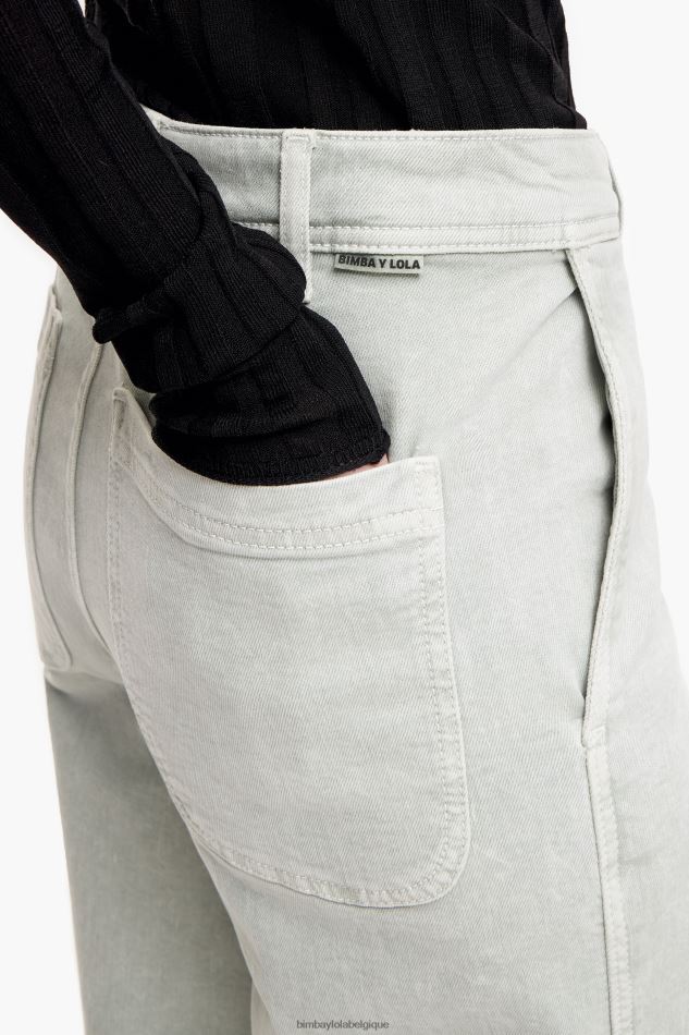 vêtements Bimba Y Lola culotte - jean taille haute menthe verte HV4486519