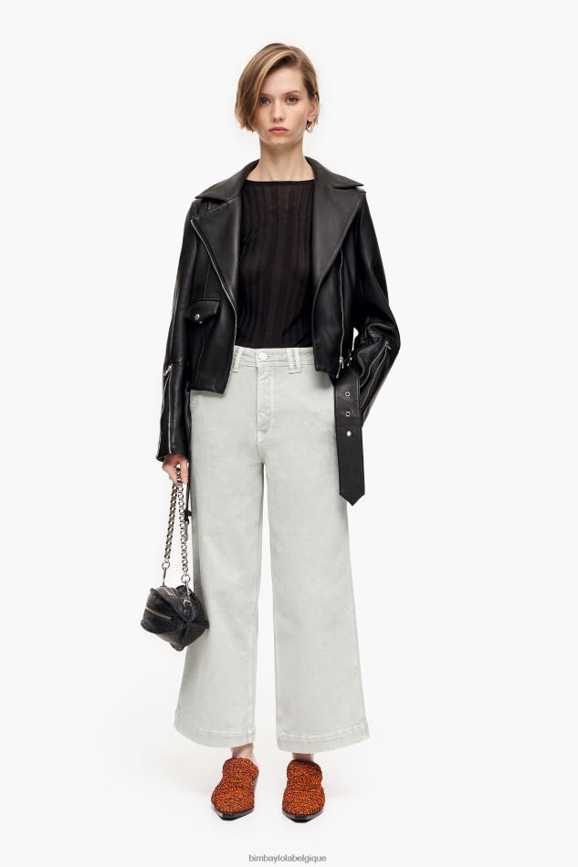 vêtements Bimba Y Lola culotte - jean taille haute menthe verte HV4486519