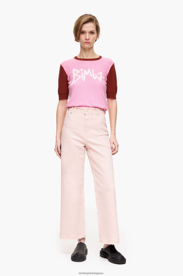 vêtements Bimba Y Lola culotte - jean taille haute rose HV4486520