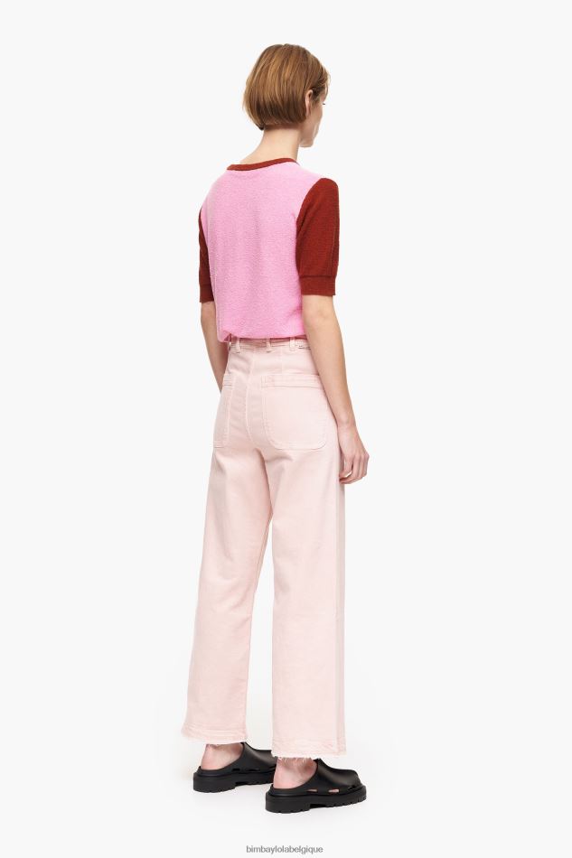 vêtements Bimba Y Lola culotte - jean taille haute rose HV4486520