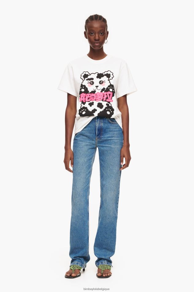 vêtements Bimba Y Lola droite pleine longueur - jean droit bleu HV4486448