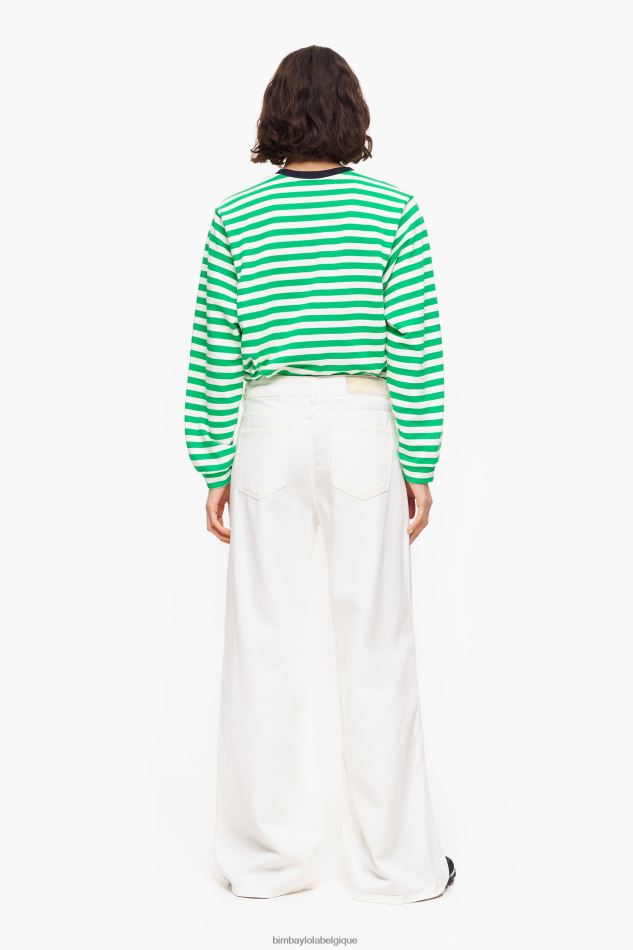 vêtements Bimba Y Lola jambe large - jeans à jambe large blanc HV4486433