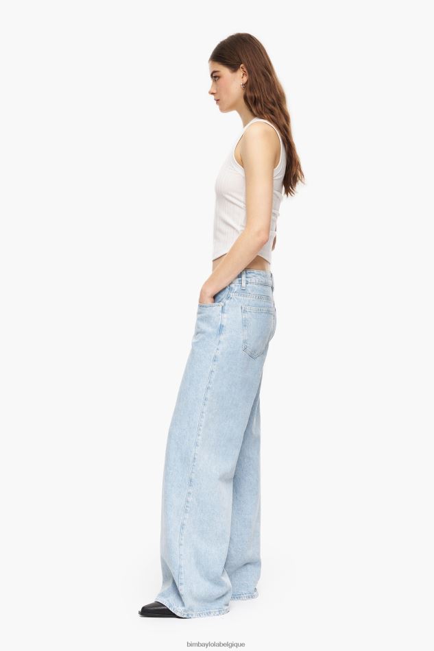 vêtements Bimba Y Lola jambe large - jeans à jambe large bleu HV4486506