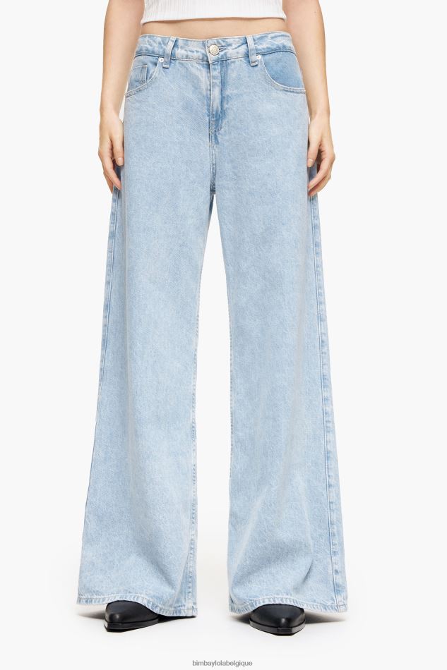 vêtements Bimba Y Lola jambe large - jeans à jambe large bleu HV4486506