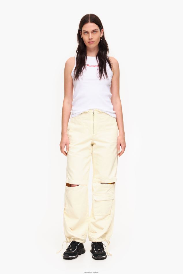 vêtements Bimba Y Lola jean couleur cargo beurre HV4486419