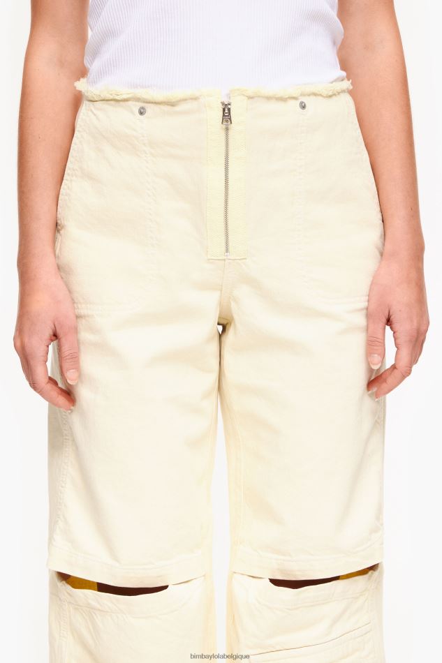 vêtements Bimba Y Lola jean couleur cargo beurre HV4486541