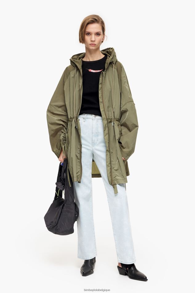 vêtements Bimba Y Lola straight cropped - jean droit imprimé panda camouflage bleu HV4486451