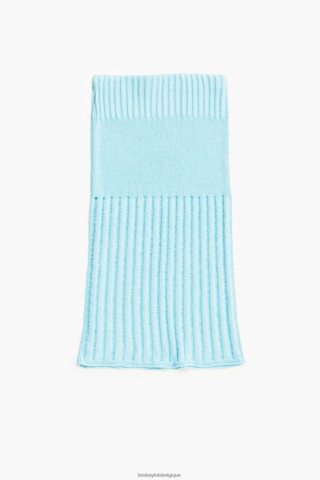 vêtements Bimba Y Lola jupe mi-longue nervurée bleu HV4486460