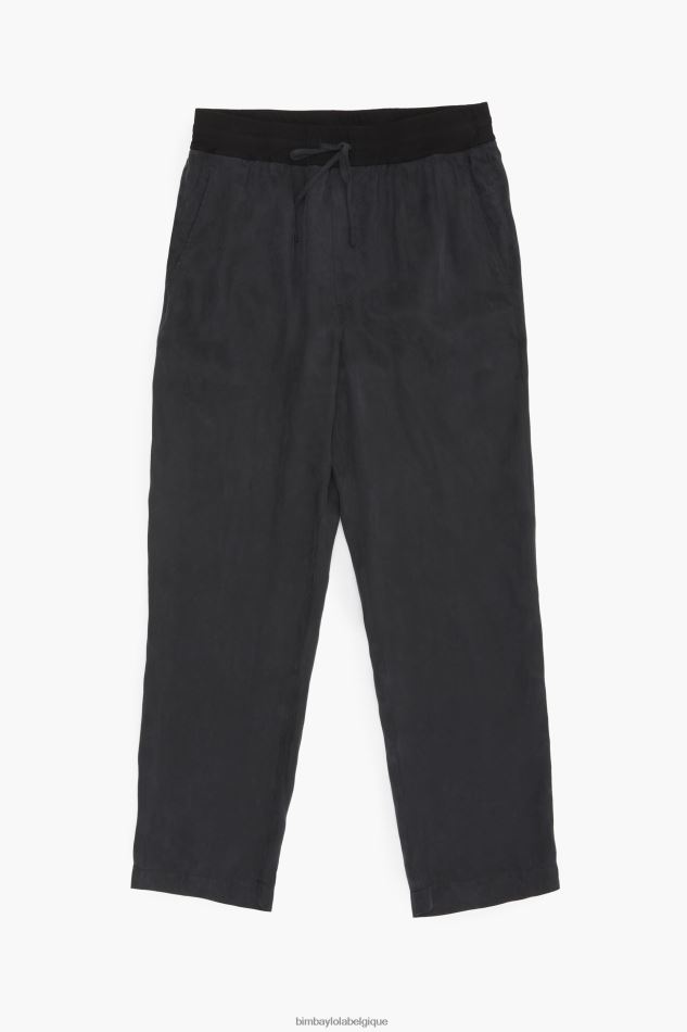 vêtements Bimba Y Lola pantalon de jogging en cupro noir HV4486413