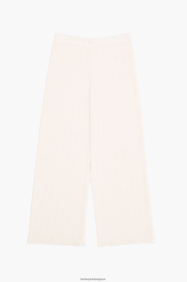 vêtements Bimba Y Lola pantalon en jersey écru HV4486399