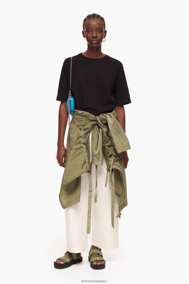 vêtements Bimba Y Lola pantalon en lin calcul HV4486406