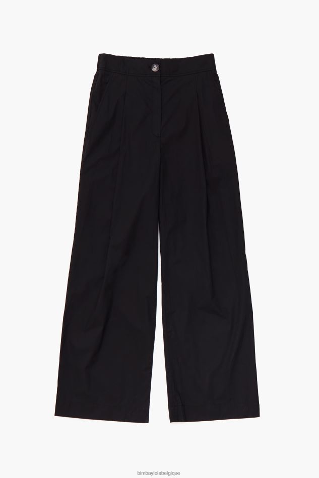 vêtements Bimba Y Lola pantalon en popeline noir HV4486416