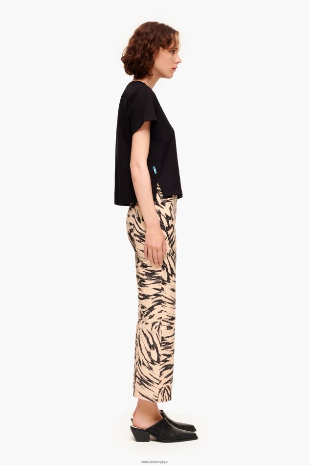 vêtements Bimba Y Lola pantalon à imprimé papillon naturel HV4486403