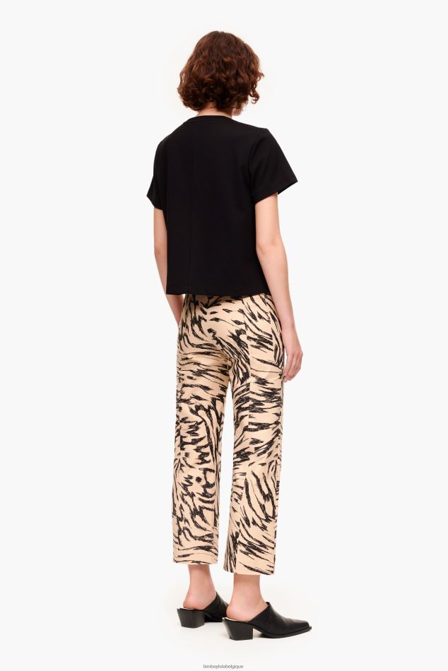 vêtements Bimba Y Lola pantalon à imprimé papillon naturel HV4486403