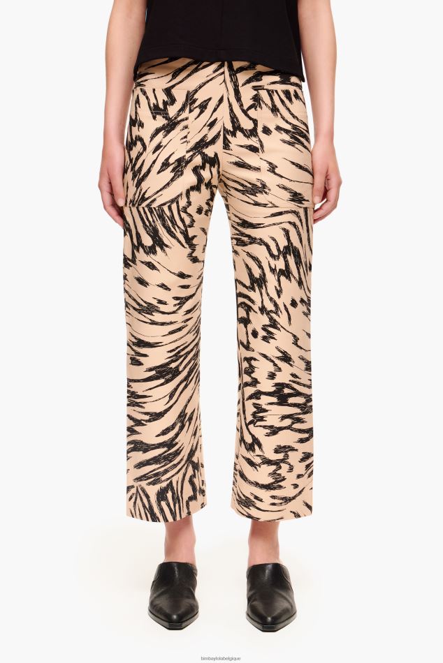 vêtements Bimba Y Lola pantalon à imprimé papillon naturel HV4486403