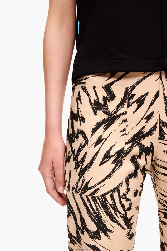 vêtements Bimba Y Lola pantalon à imprimé papillon naturel HV4486403