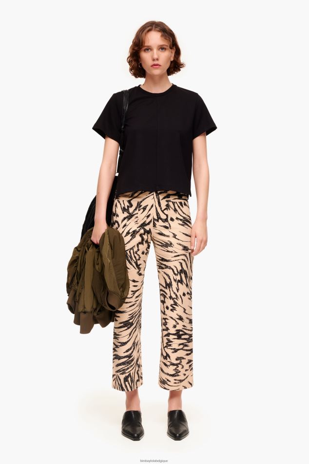 vêtements Bimba Y Lola pantalon à imprimé papillon naturel HV4486403