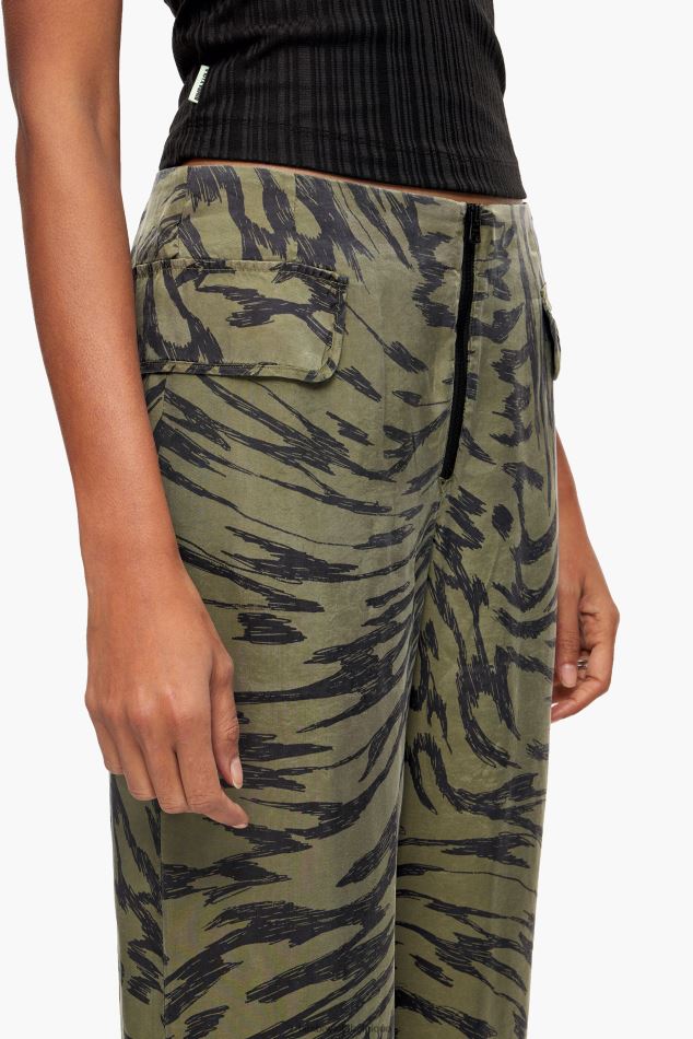 vêtements Bimba Y Lola pantalon kaki bicolore à ailes de papillon écoulement HV4486402