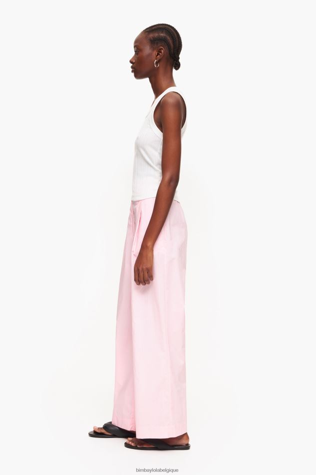 vêtements Bimba Y Lola pantalon léger en popeline rose HV4486417