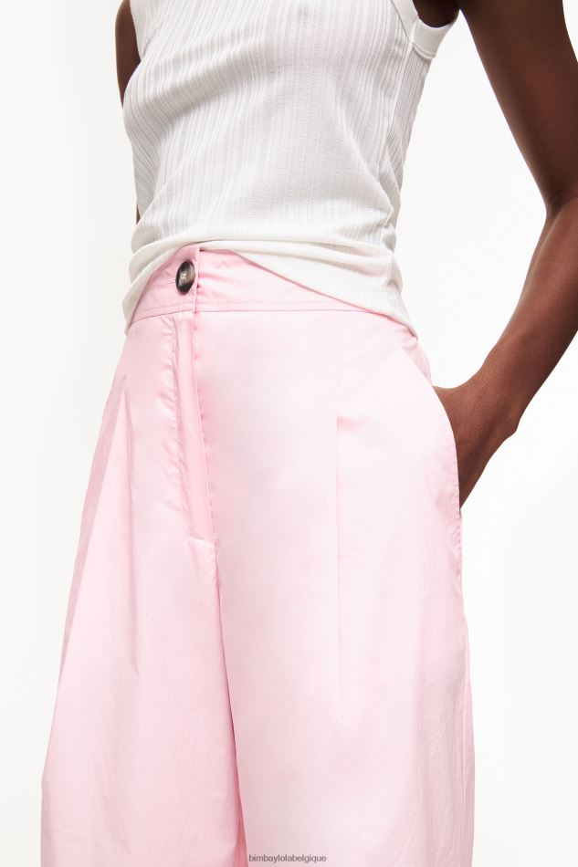 vêtements Bimba Y Lola pantalon léger en popeline rose HV4486417